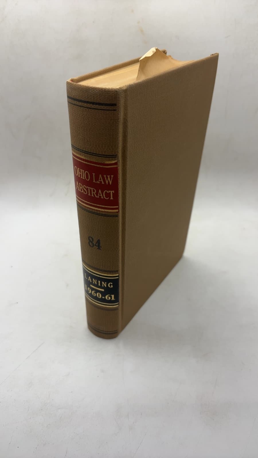 The Ohio Law Abstract Volume 84 by Sheldon R. Laning, Editor - front cover