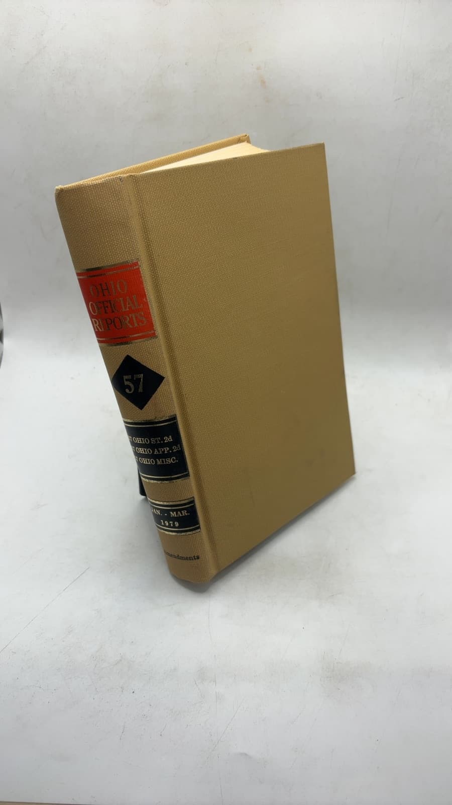 Ohio Official Reports by William W. Docter - front cover