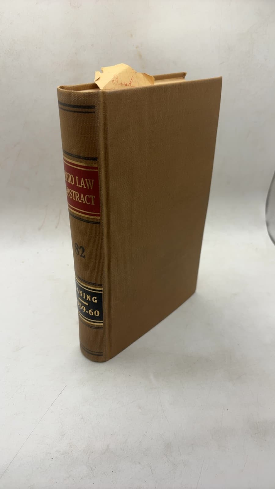 The Ohio Law Abstract Volume 82 by Sheldon R. Laning, Editor - front cover