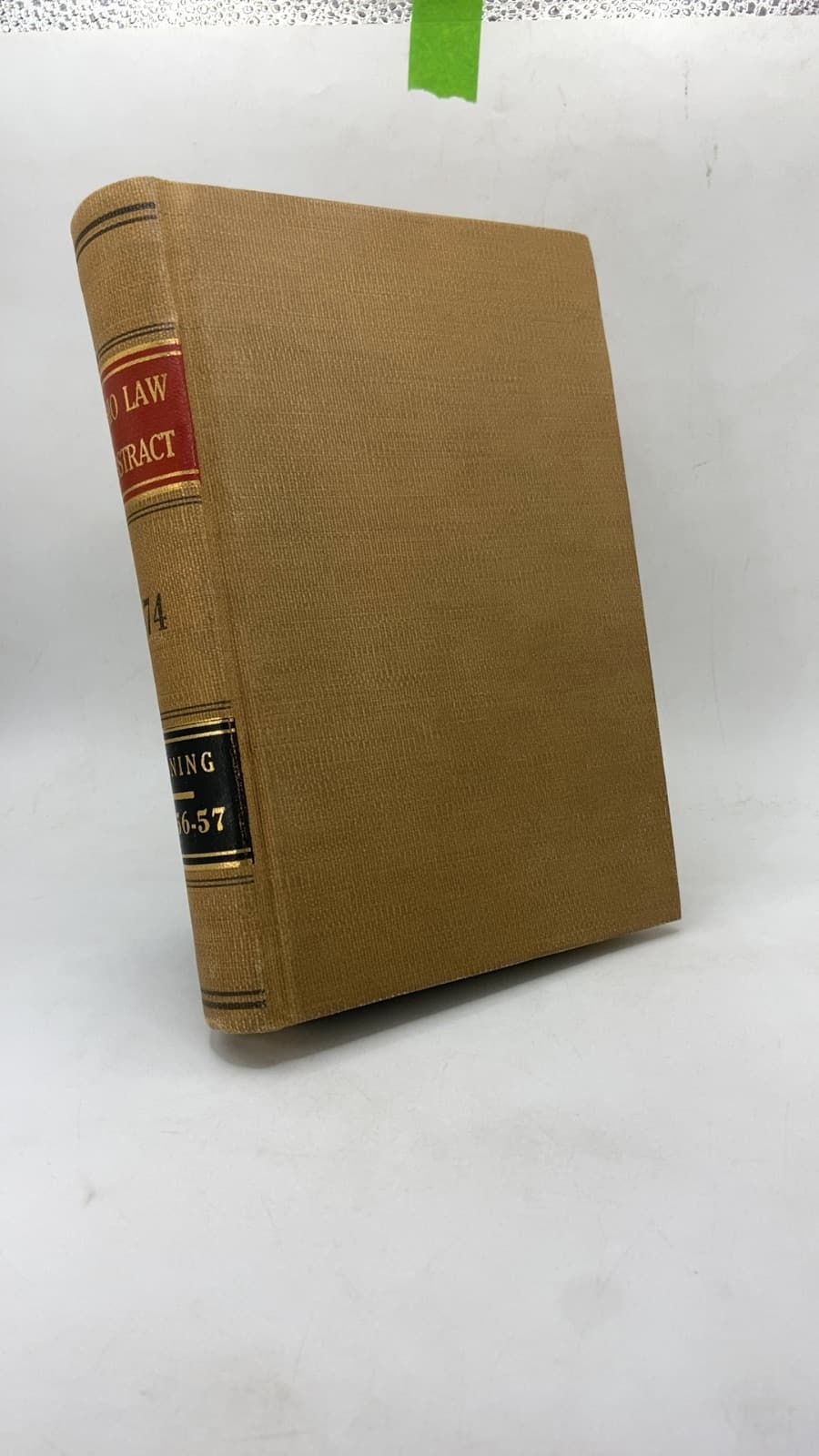 THE Ohio LAW Abstract Volume 74 by Sheldon R. Laning (Editor) - front cover