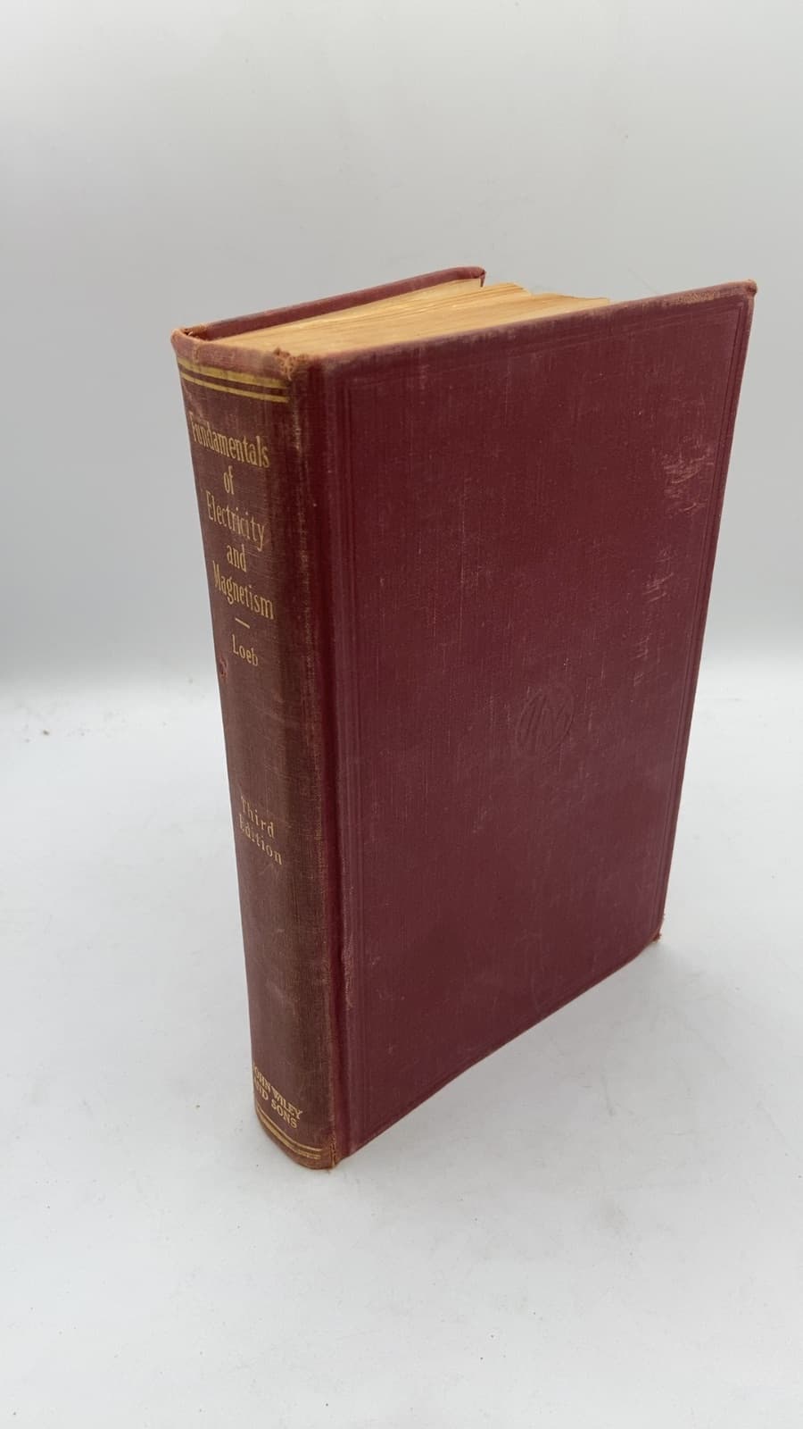 Fundamentals of Electricity & Magnetism by Leonard B. Loeb - front cover