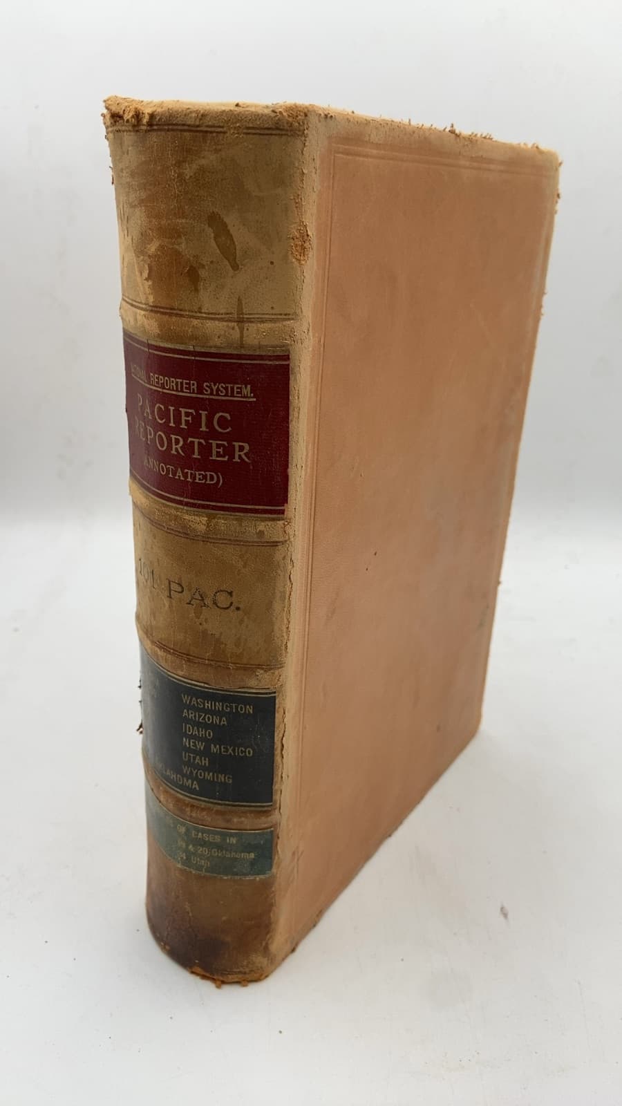 The Pacific Reporter (Annotated), Volume 101 - front cover