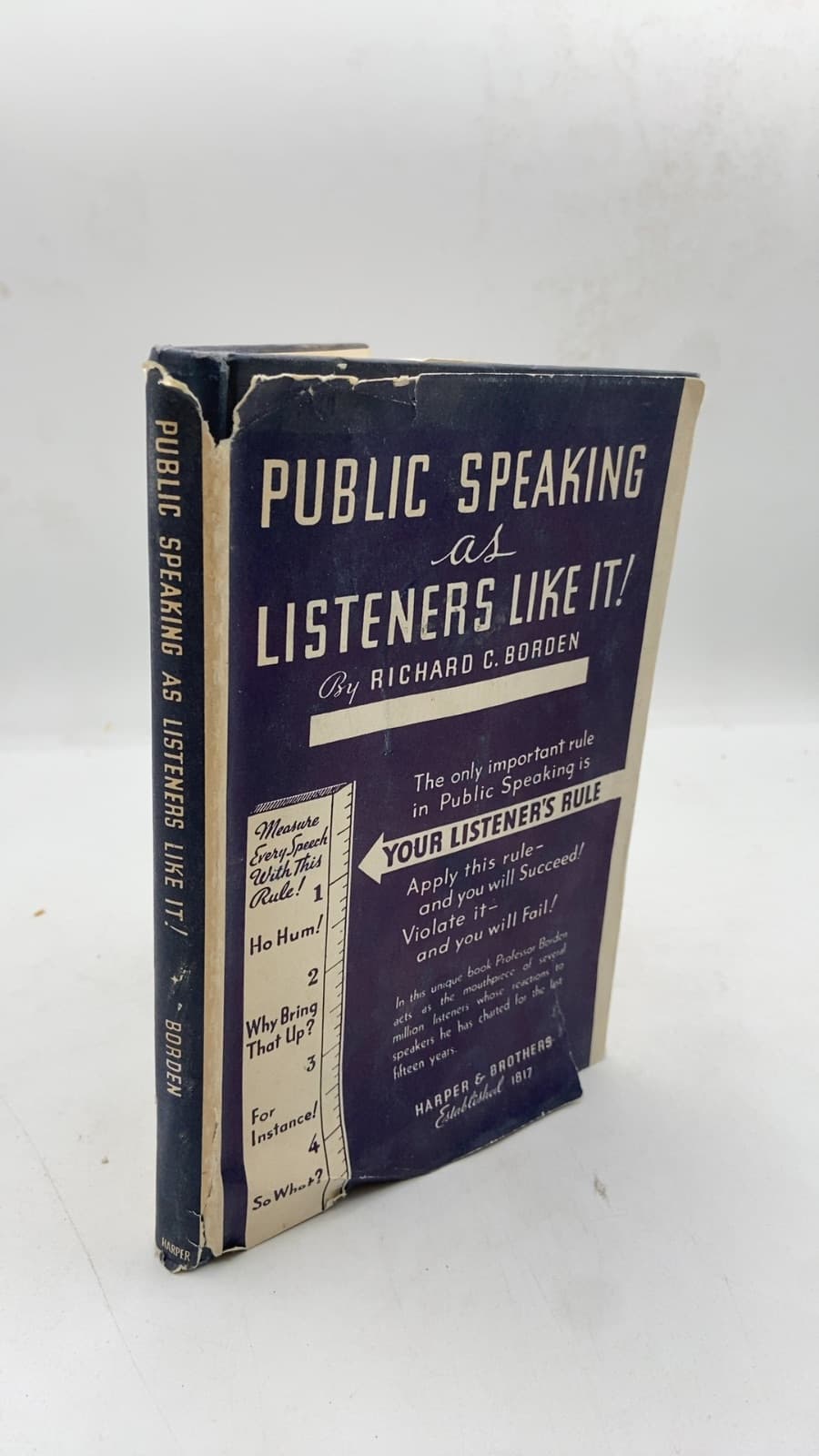 Public Speaking—As Listeners Like It! by Richard C. Borden - front cover