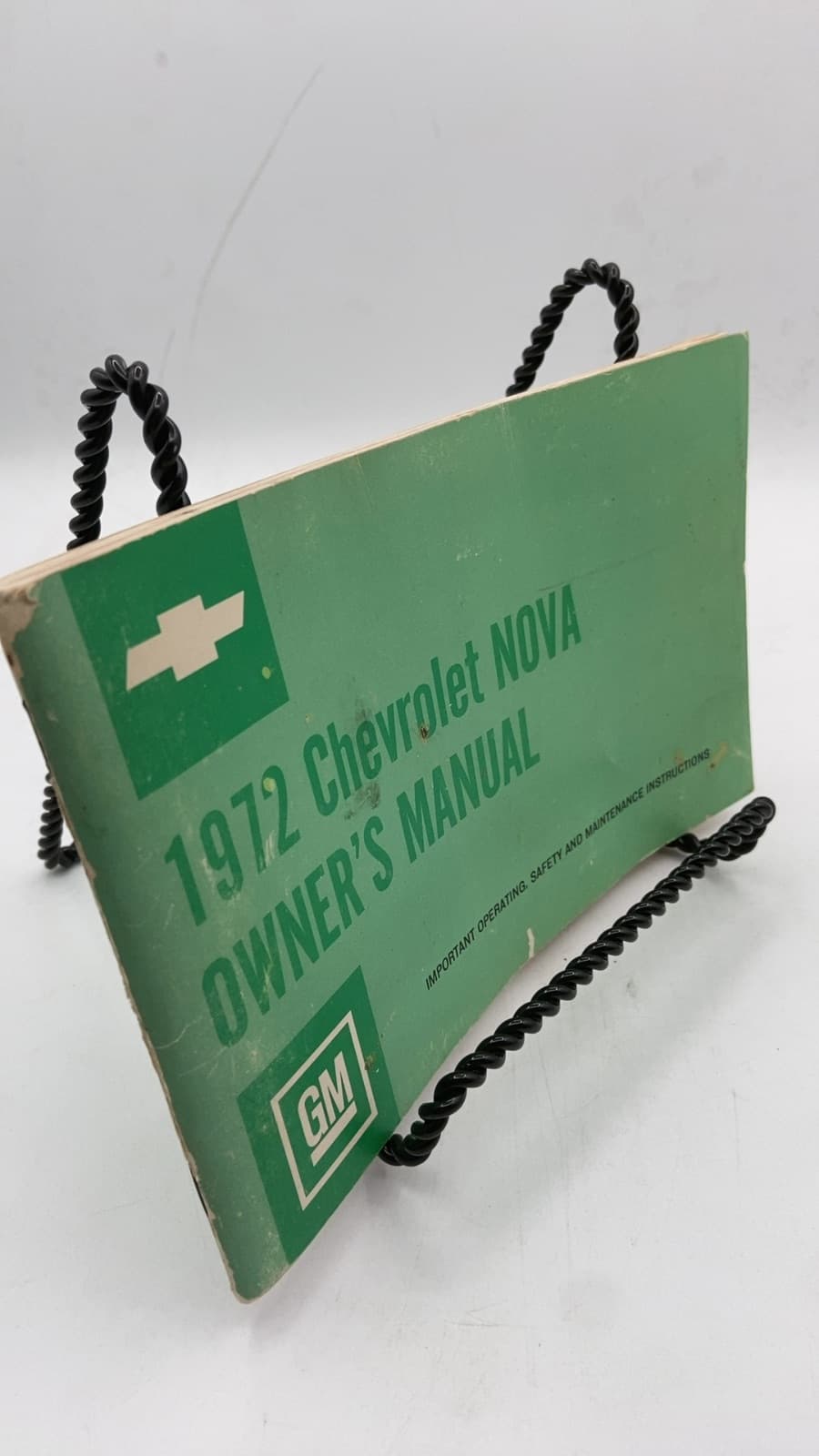 1972 Chevrolet Nova Owner's Manual - front cover