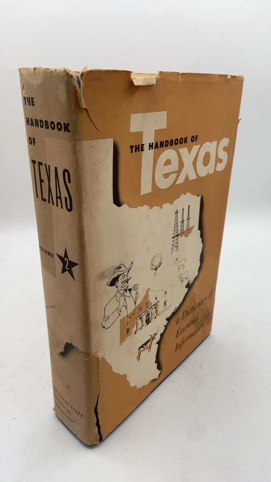 Vol 2. The Handbook of Texas by Walter Prescott Webb (Editor-in-Chief), H. Bailey Carroll (Managing Editor) - front cover