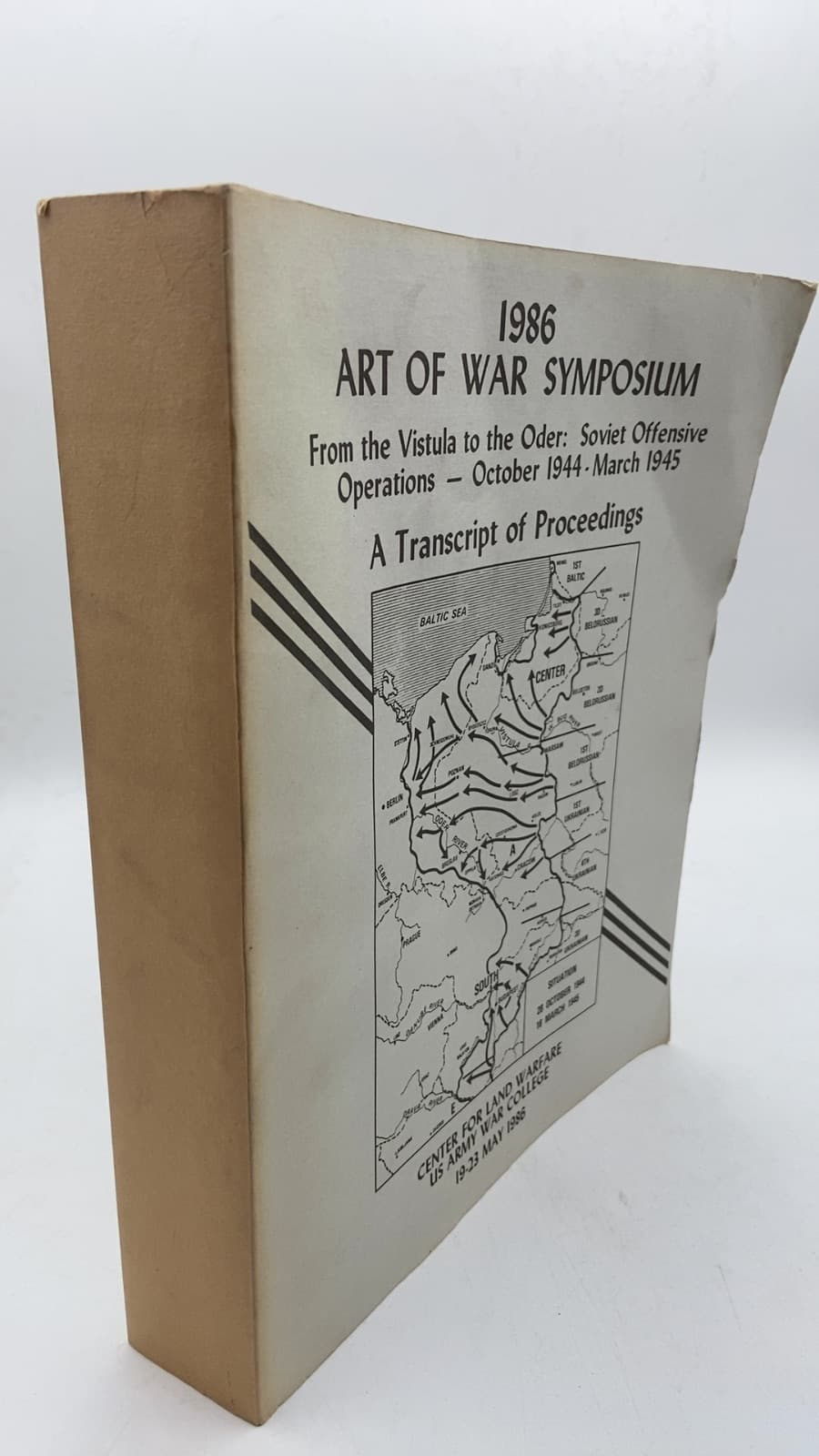 1986 Art of War Symposium: From the Vistula to the Oder: Soviet Offensive Operations - October 1944 - March 1945 - front cover