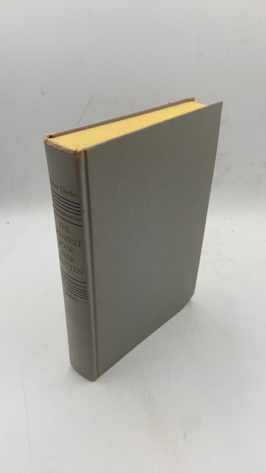 The Greatest Book Ever Written: The Old Testament Story by Fulton Oursler - front cover