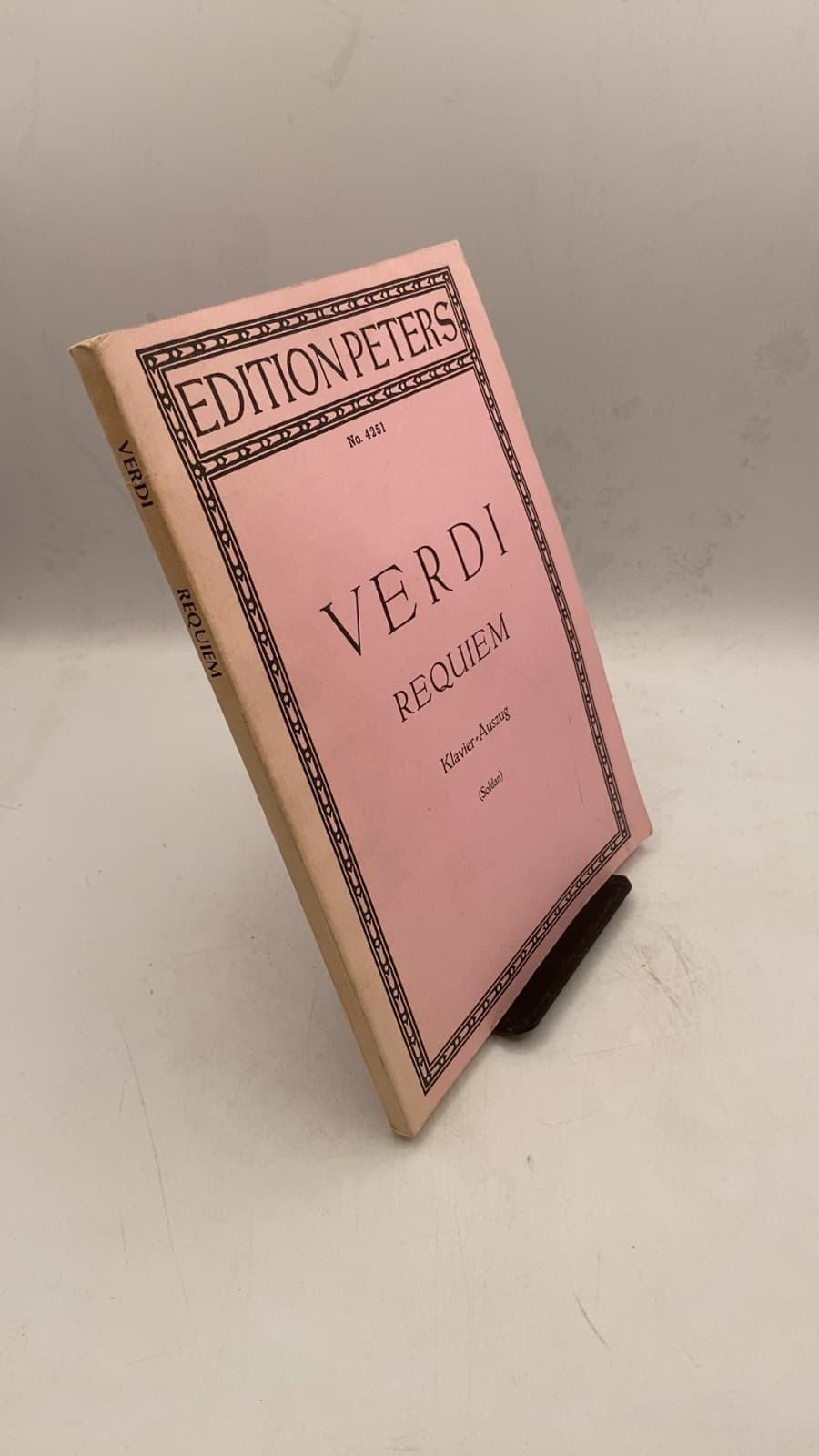 Requiem (Totenmesse) by G. Verdi - front cover