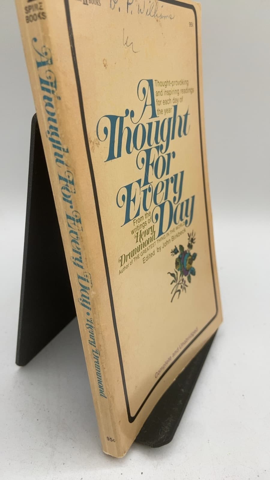 A Thought for Every Day by Henry Drummond - front cover