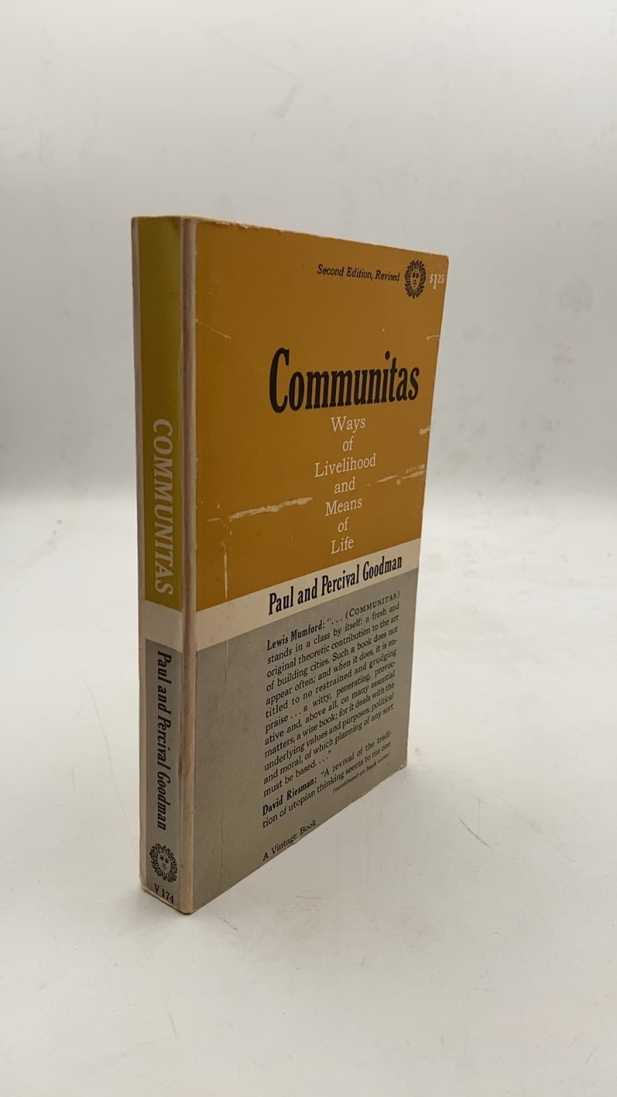 Communitas: Means of Livelihood and Ways of Life by Percival and Paul Goodman - front cover