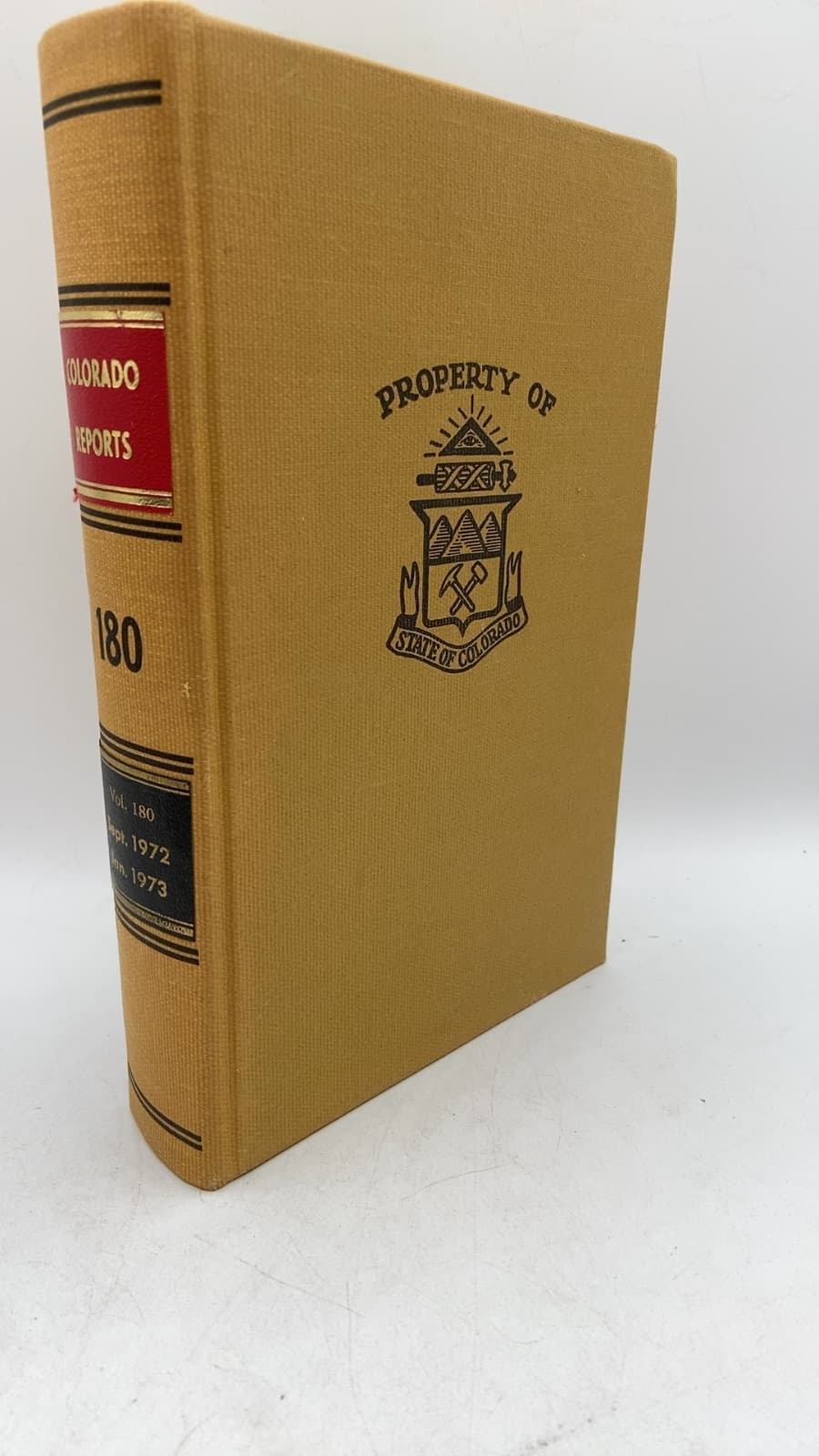 vol 180 Cases Argued and Determined in the Supreme Court of the State of Colorado by Irving M. Mehler, Leo H. Smith - front cover