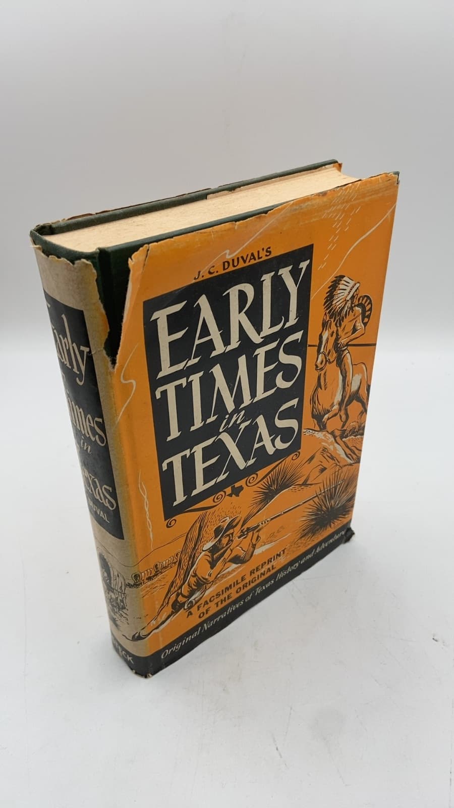Early Times in Texas by J. C. Duval - front cover