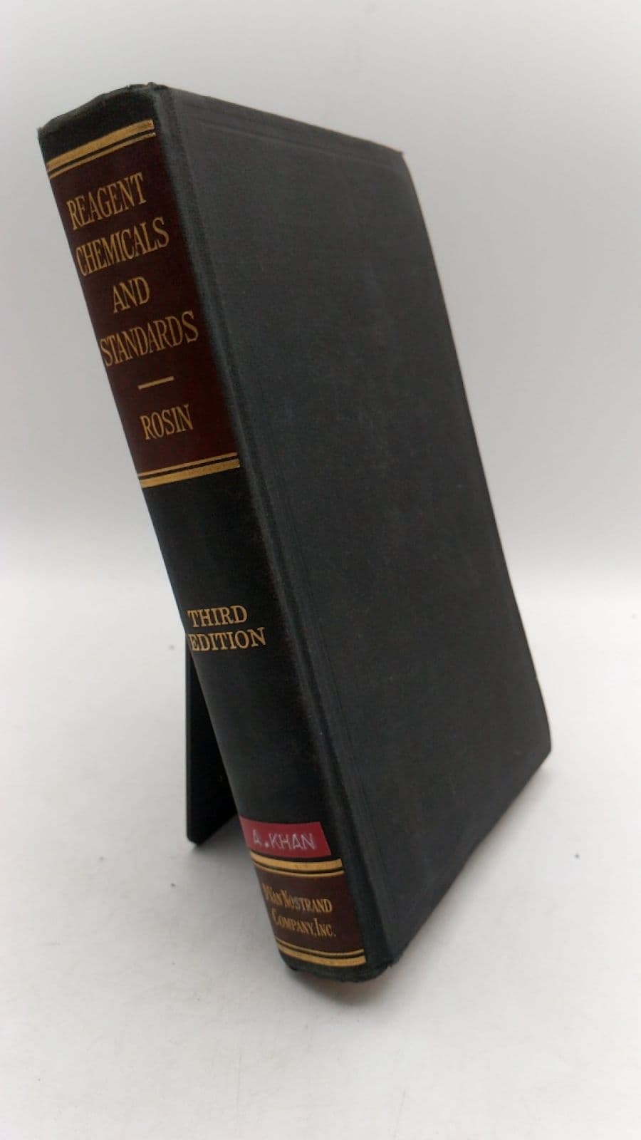 Reagent Chemicals and Standards 3rd ed. by Joseph Rosin - front cover