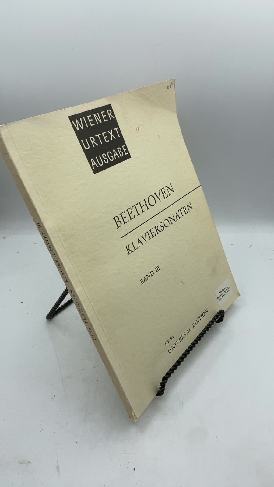 Beethoven Klaviersonaten Band III by Heinrich Schenker (Editor), Erwin Ratz (Revised Edition) - front cover