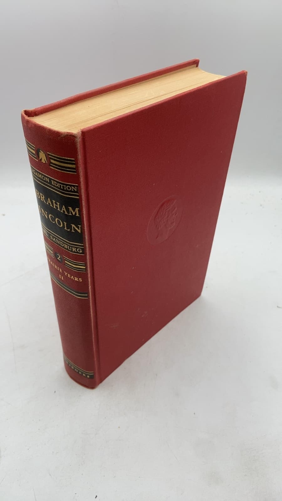 Abraham Lincoln: The Prairie Years - II by Carl Sandburg - front cover