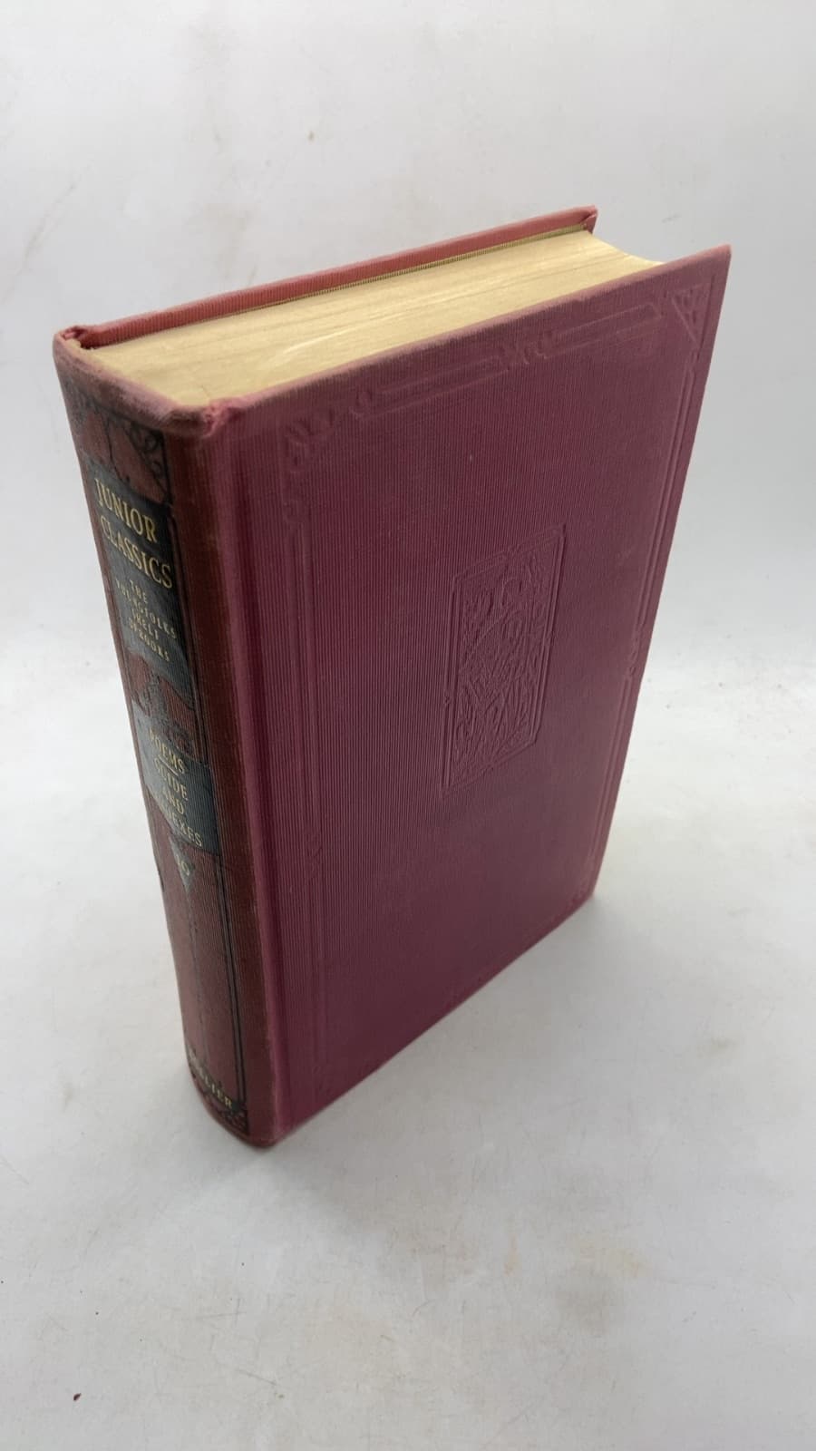 The Junior Classics: Poems Old and New by William Patten - front cover
