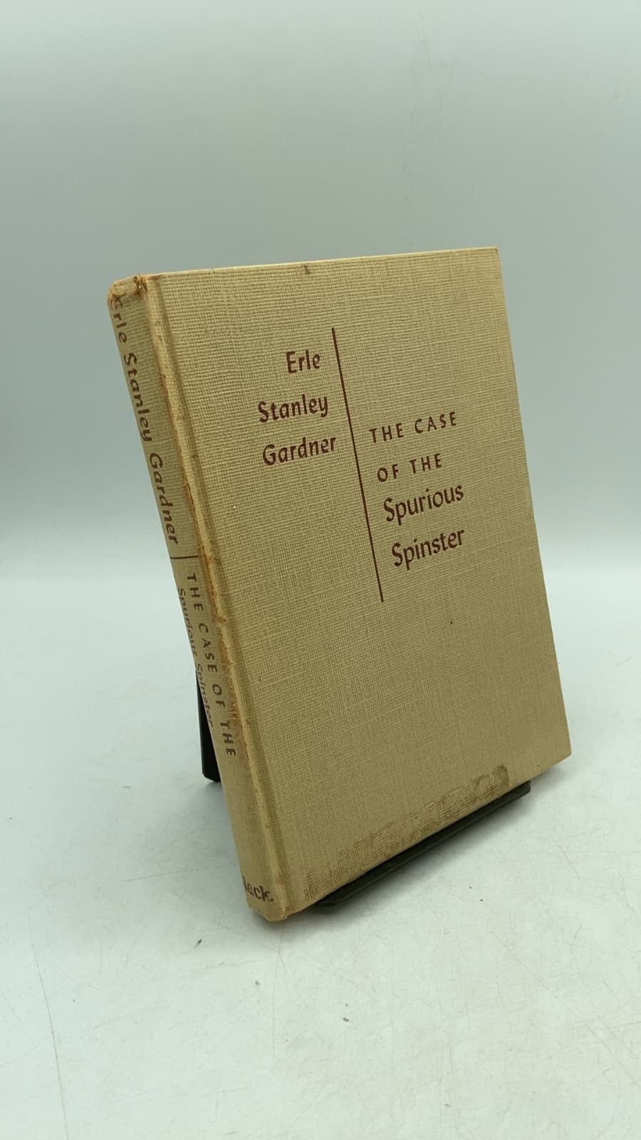 The Case of the Spurious Spinster by Erle Stanley Gardner - front cover