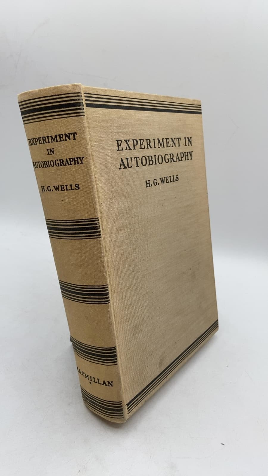 Experiment IN Autobiography by H. G. Wells - front cover