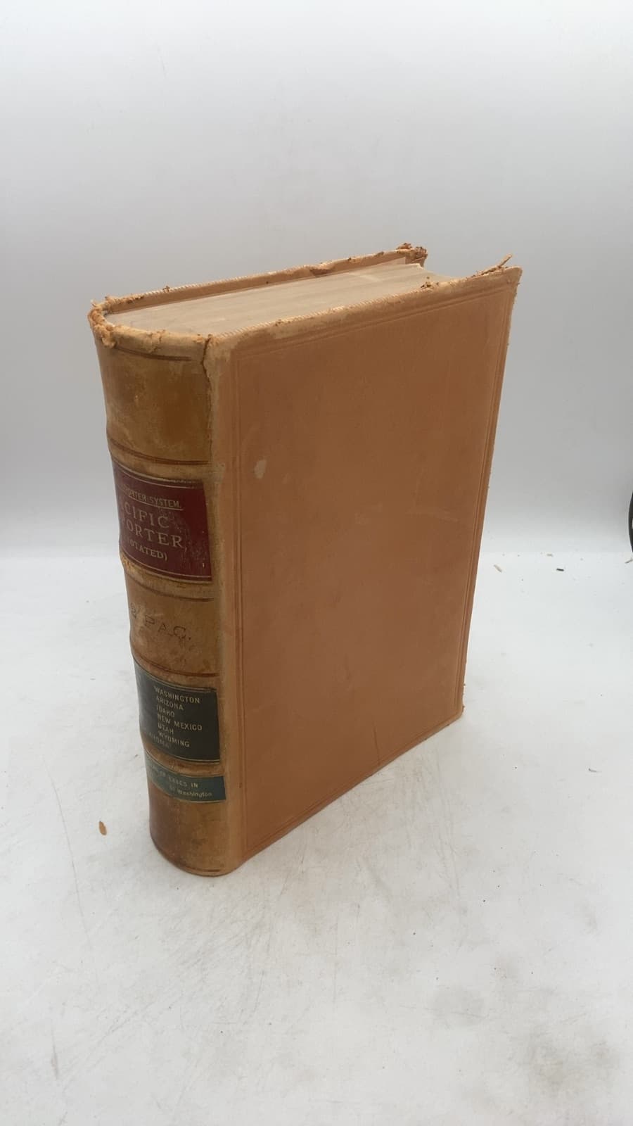 The Pacific Reporter, (Annotated), Volume 102 - front cover