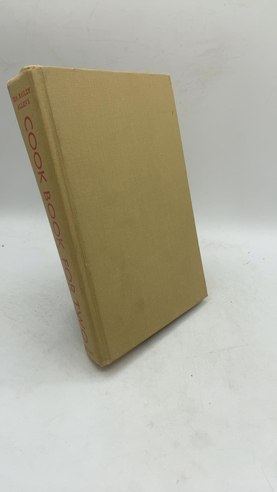Cook Book for Two by Ida Bailey Allen - front cover
