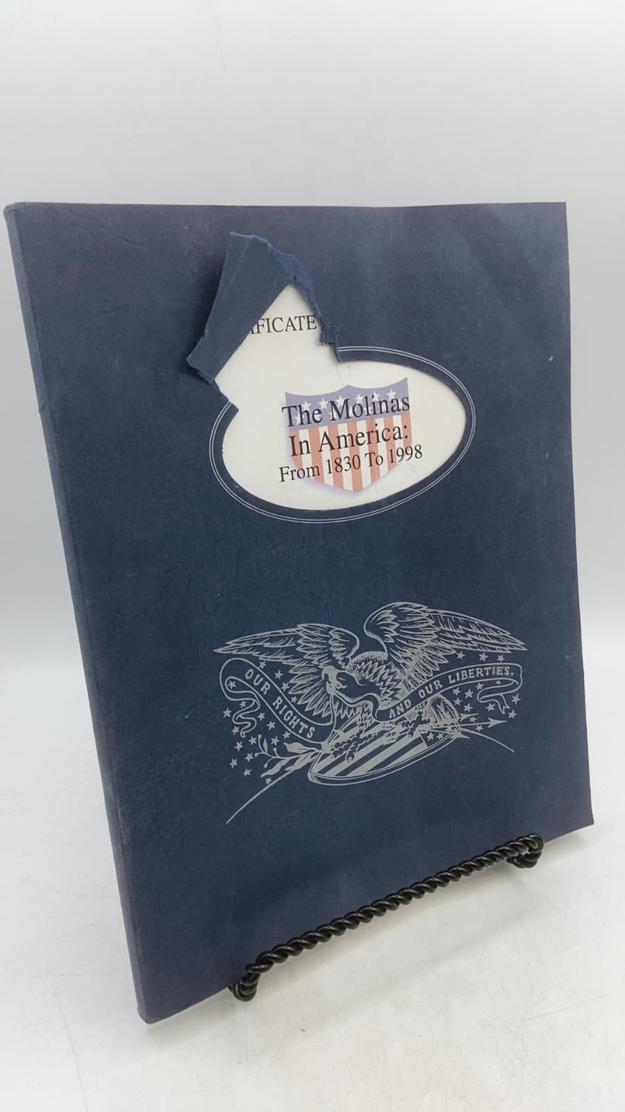 The Molinas In America: From 1830 To 1998 - front cover