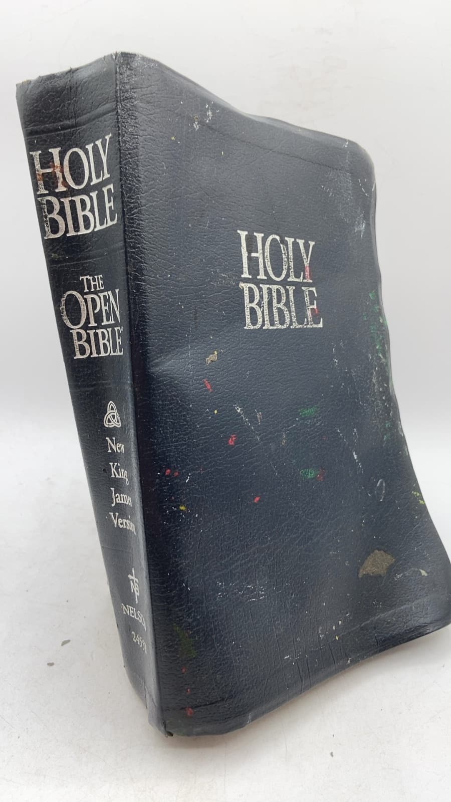 The Open Bible by Check the title or copyright page. - front cover