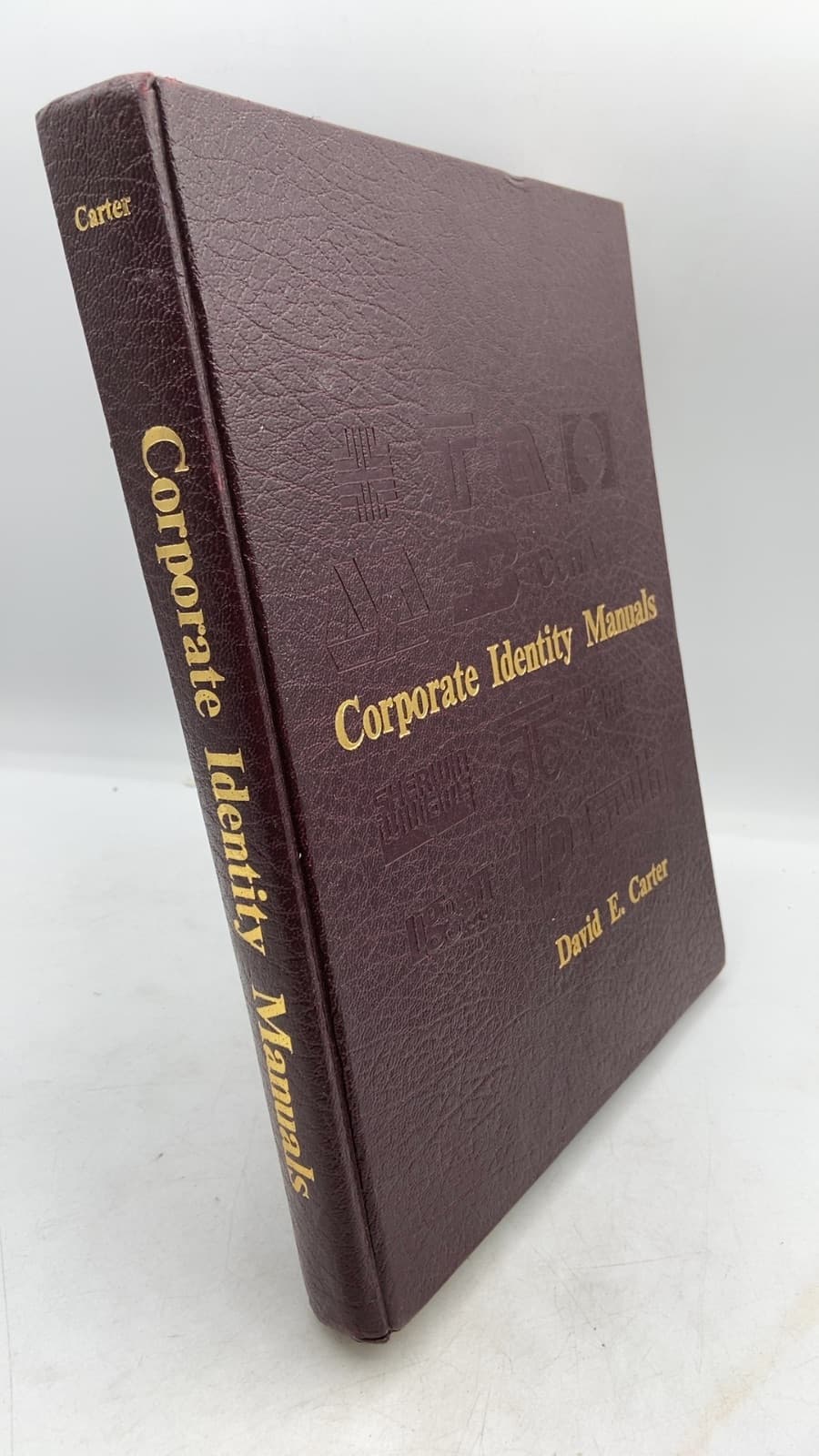 Corporate Identity Manuals by David E. Carter - front cover