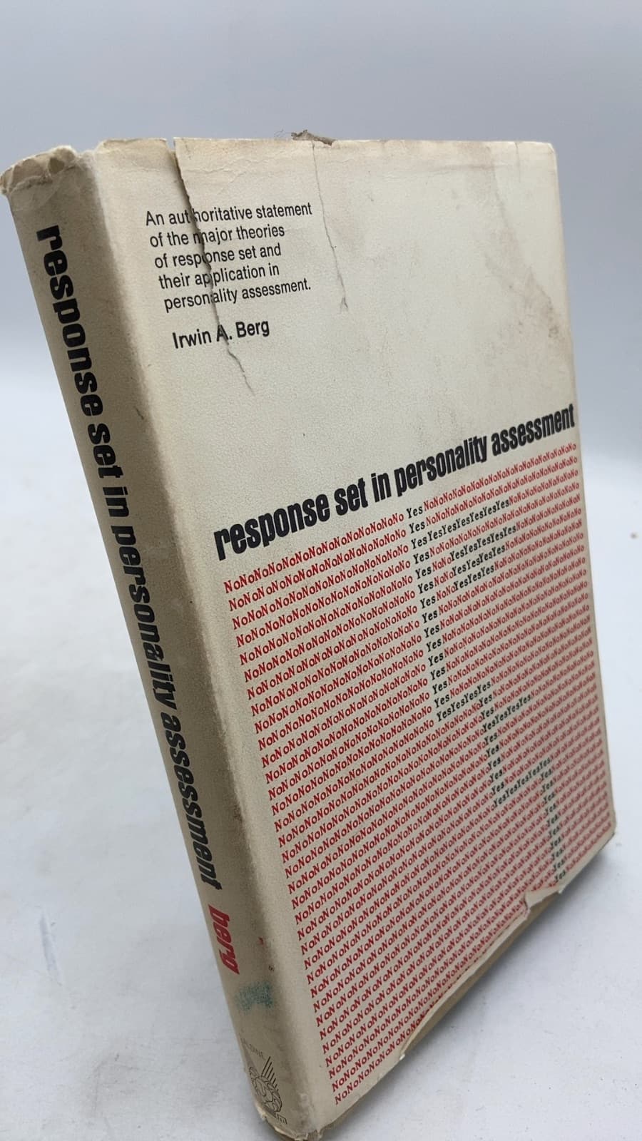 Response Set in Personality Assessment by Irwin A. Berg - front cover