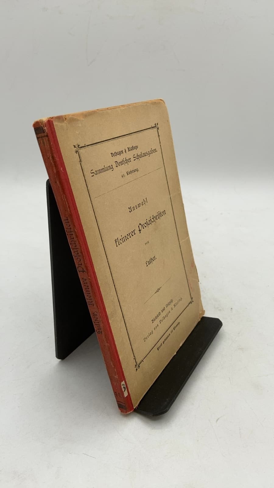Auswahl kleinerer Prosaschriften by Martin Luther - front cover