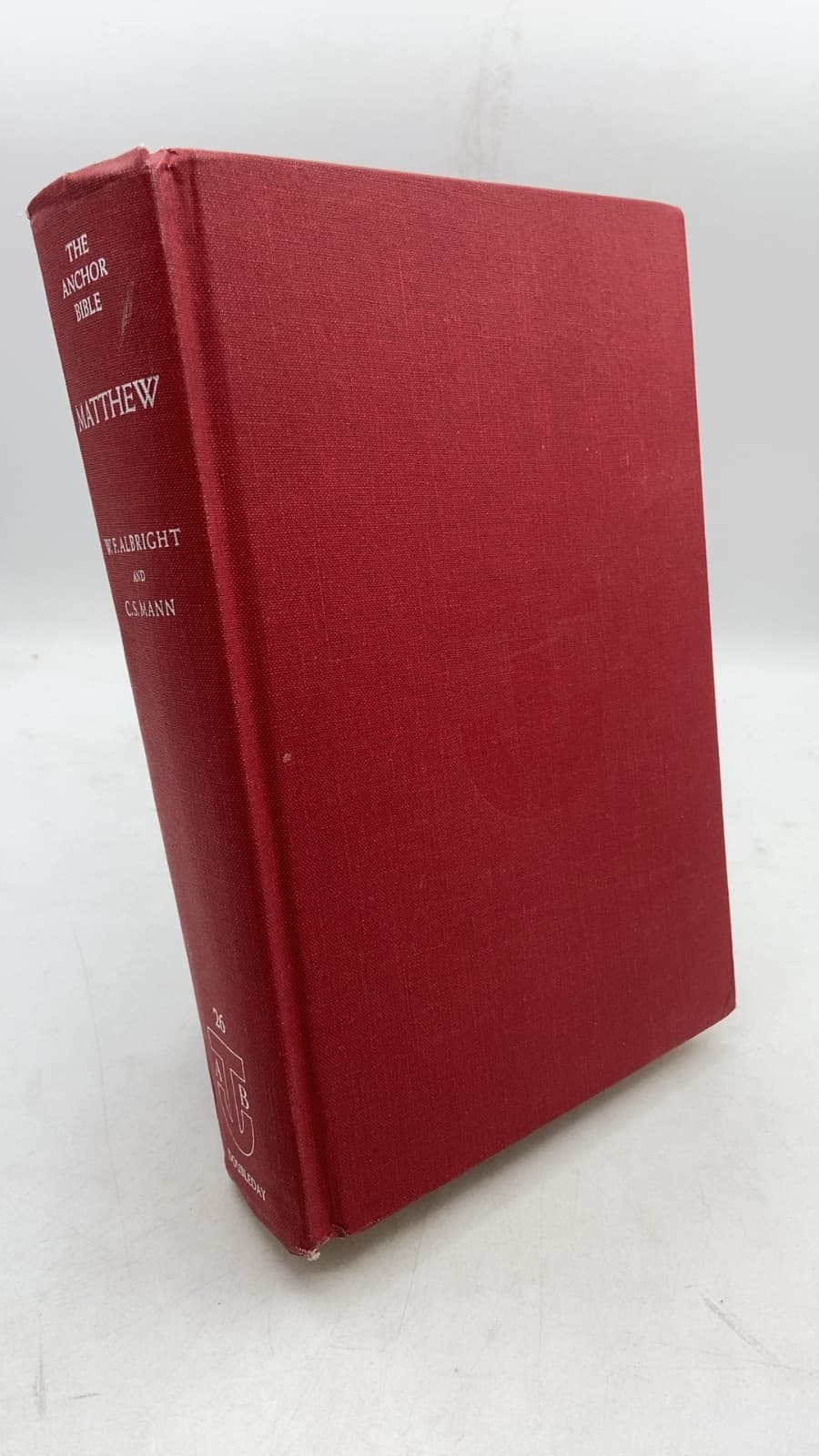 The Anchor Bible Matthew by W. F. Albright and C. S. Mann - front cover
