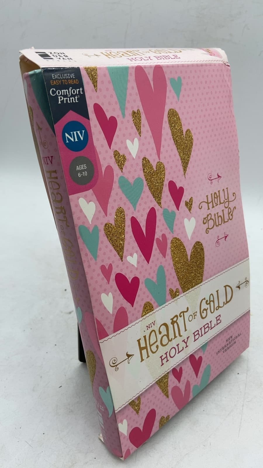 NIV Heart of Gold Holy Bible - front cover