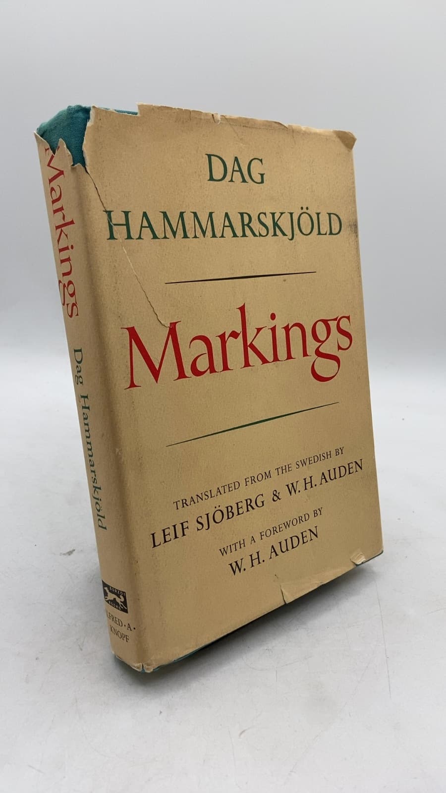 Markings by Dag Hammarskjöld - front cover