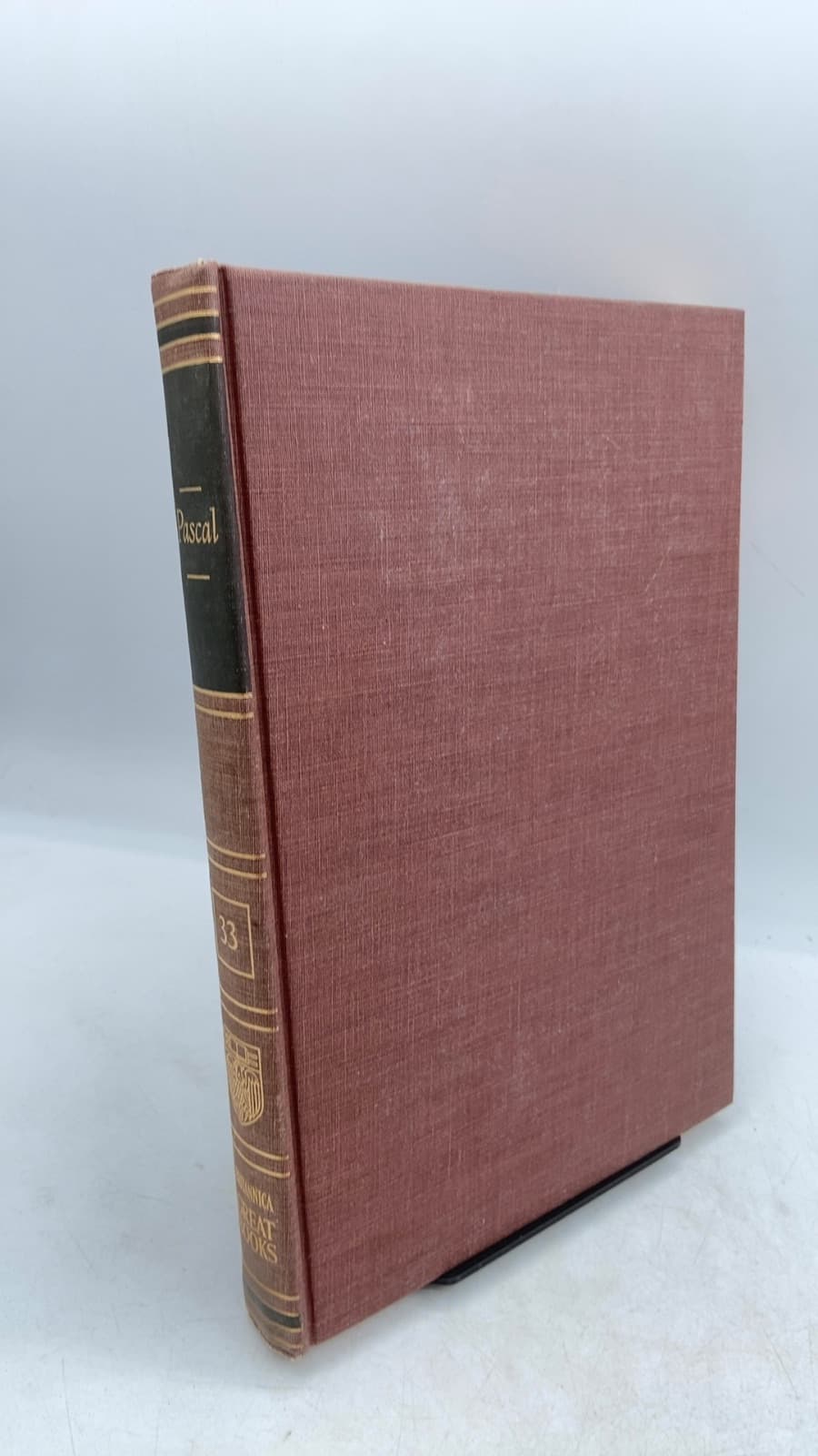 Volume 33. Great Books of the Western World: Pascal by Blaise Pascal - front cover