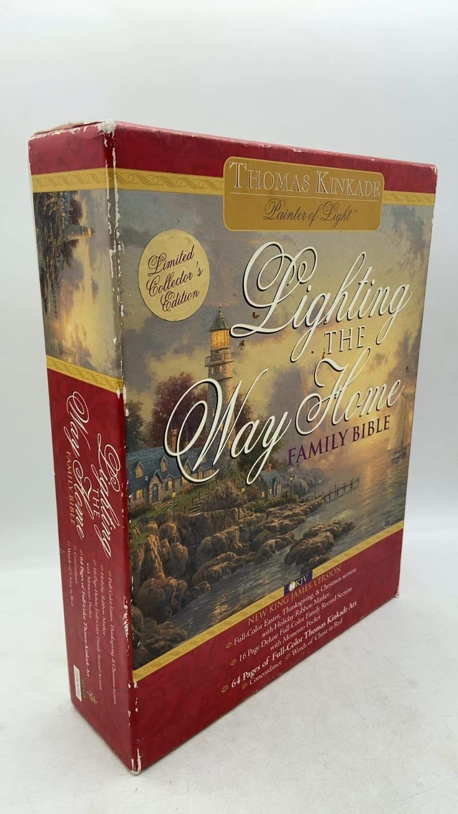 Lighting the Way Home Family Bible by Thomas Kinkade - front cover