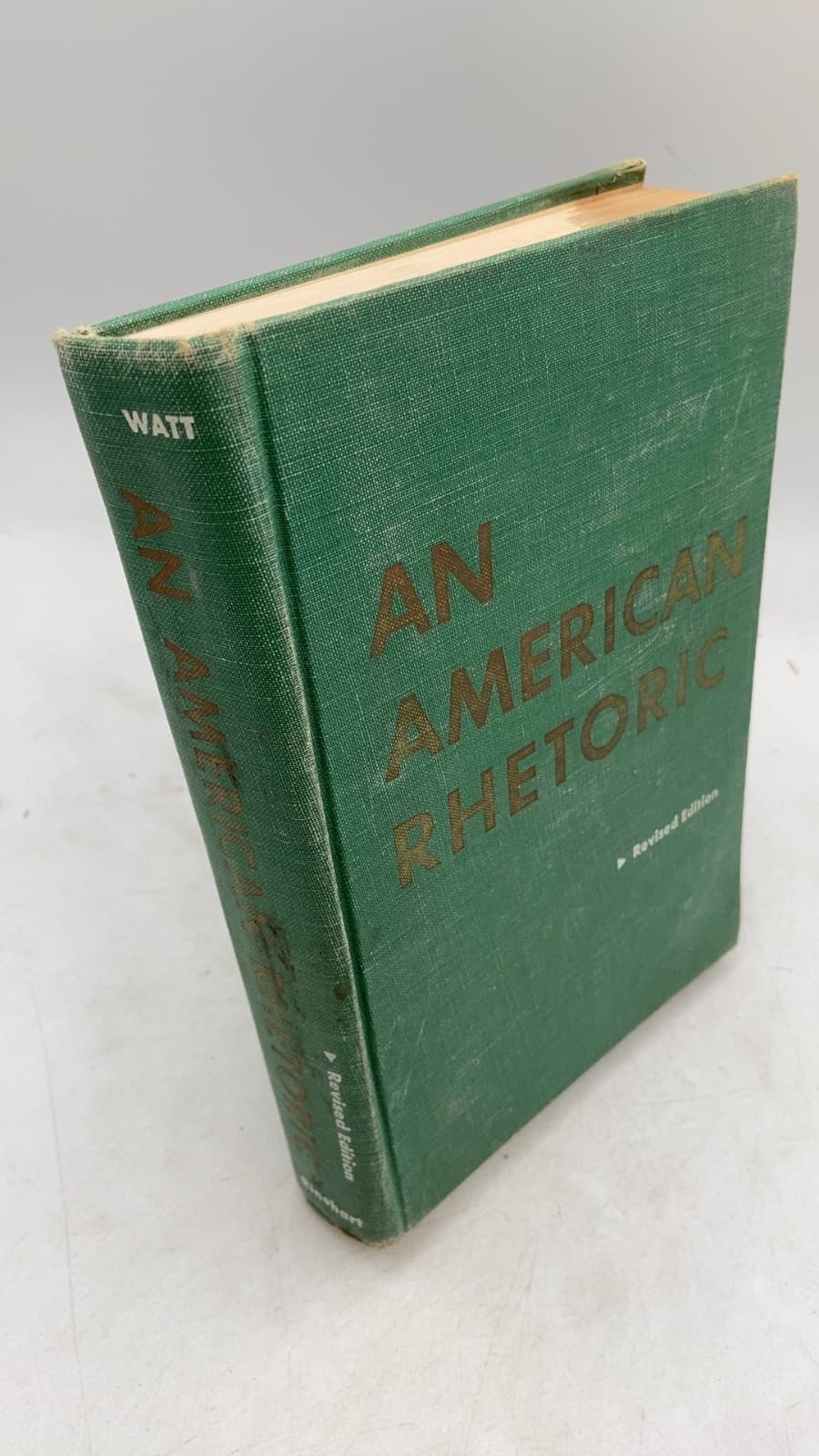 An American Rhetoric by William W. Watt - front cover