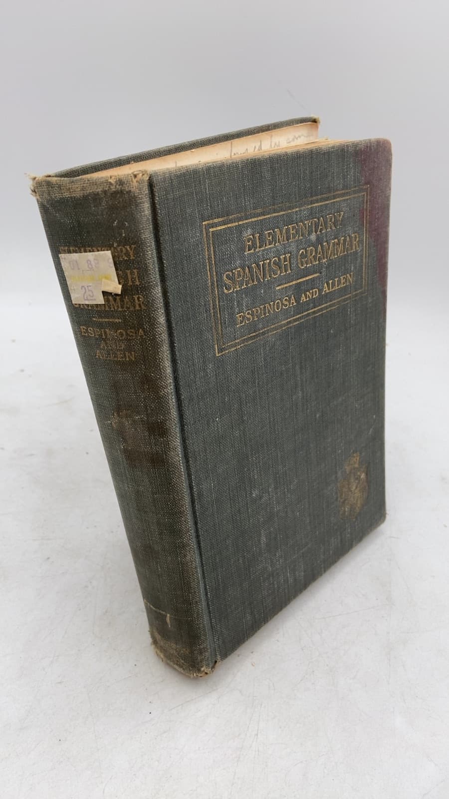 Elementary Spanish Grammar by Aurelio M. Espinosa, Ph.D. and Clifford G. Allen - front cover