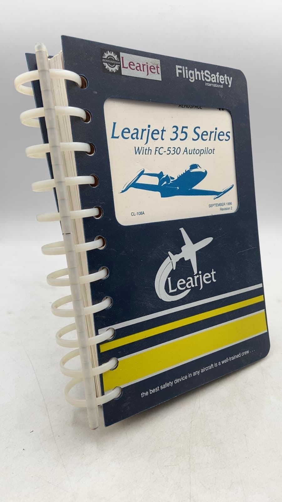 Learjet 35 Series With FC-530 Autopilot Crew Checklist and Quick Reference Handbook - front cover