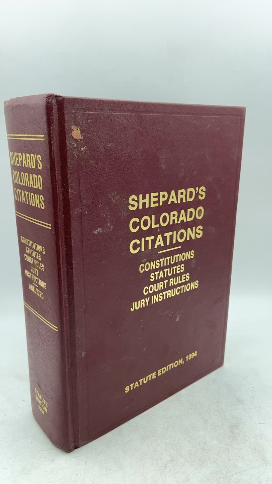 Shepard's Colorado Citations: Statutes by Shepard's/McGraw-Hill, Inc. - front cover