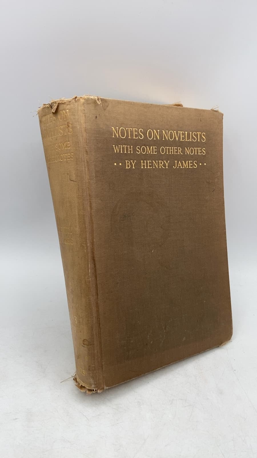 Notes ON Novelists With Some Other Notes by Henry James - front cover