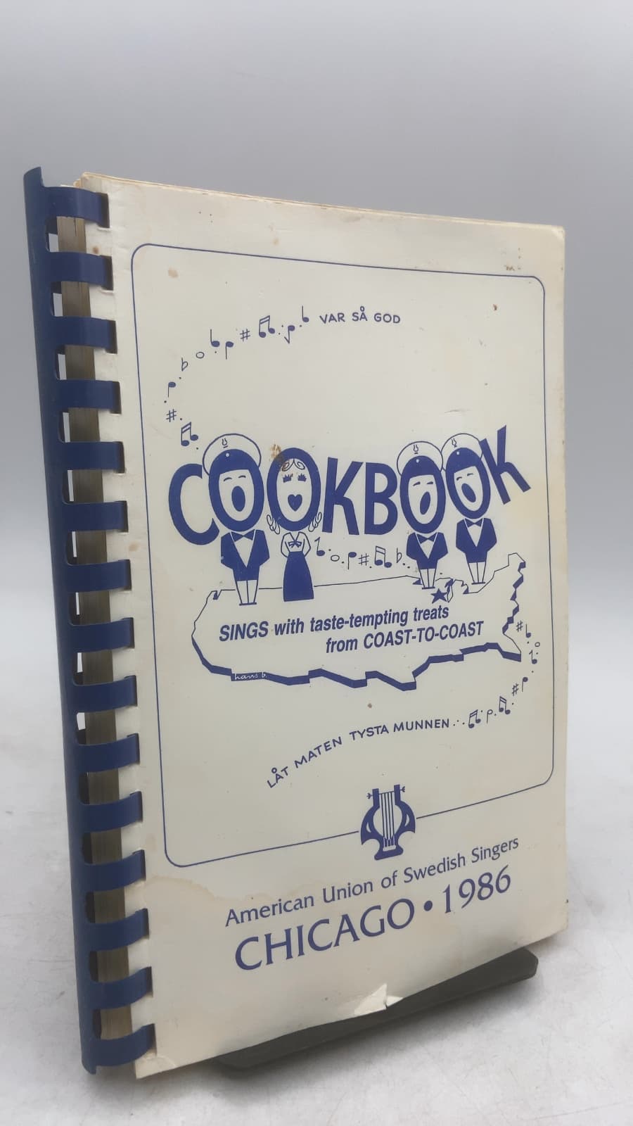 Cookbook Sings with taste-tempting treats from COAST-TO-COAST by American Union of Swedish Singers - front cover