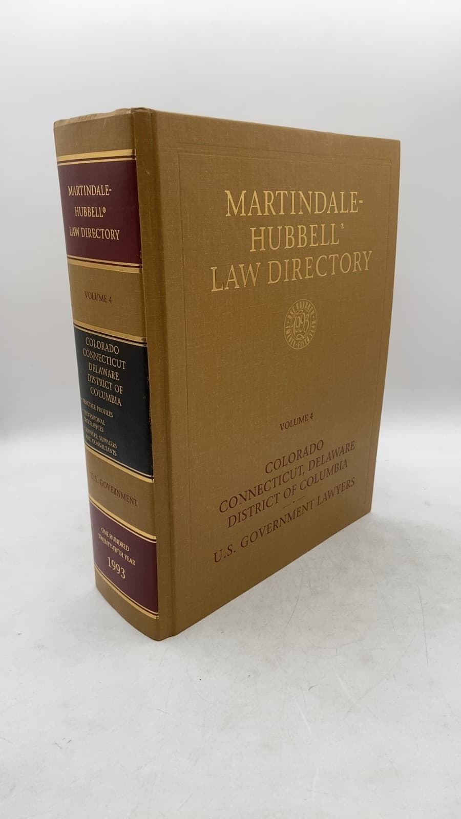 Martindale-Hubbell Law Directory, Volume 4: Colorado, Connecticut, Delaware, District of Columbia, U.S. Government Lawyers - front cover
