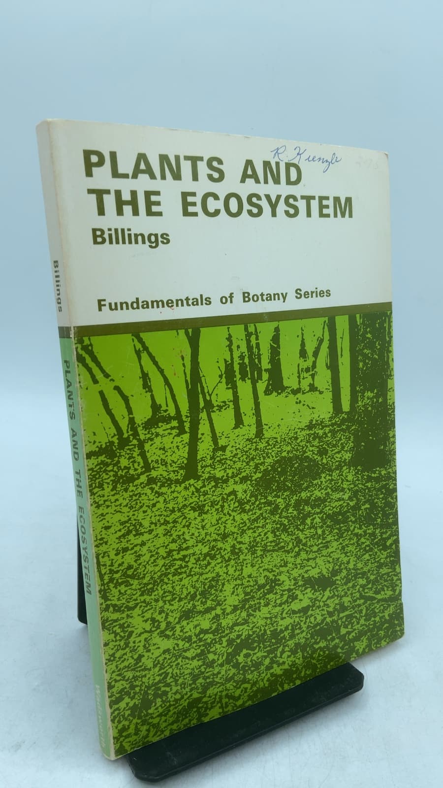 Plants AND THE Ecosystem by W. D. Billings - front cover