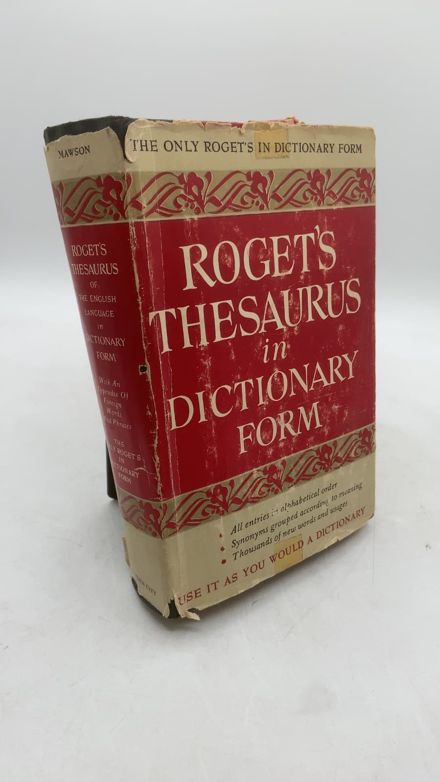 Roget's Thesaurus of the English Language in Dictionary Form by C. O. Sylvester Mawson - front cover