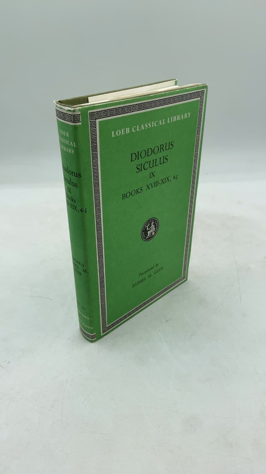 Diodorus Siculus IX Books Xviii-Xix, 65 by Diodorus Siculus; Russel M. Geer (Translator) - front cover