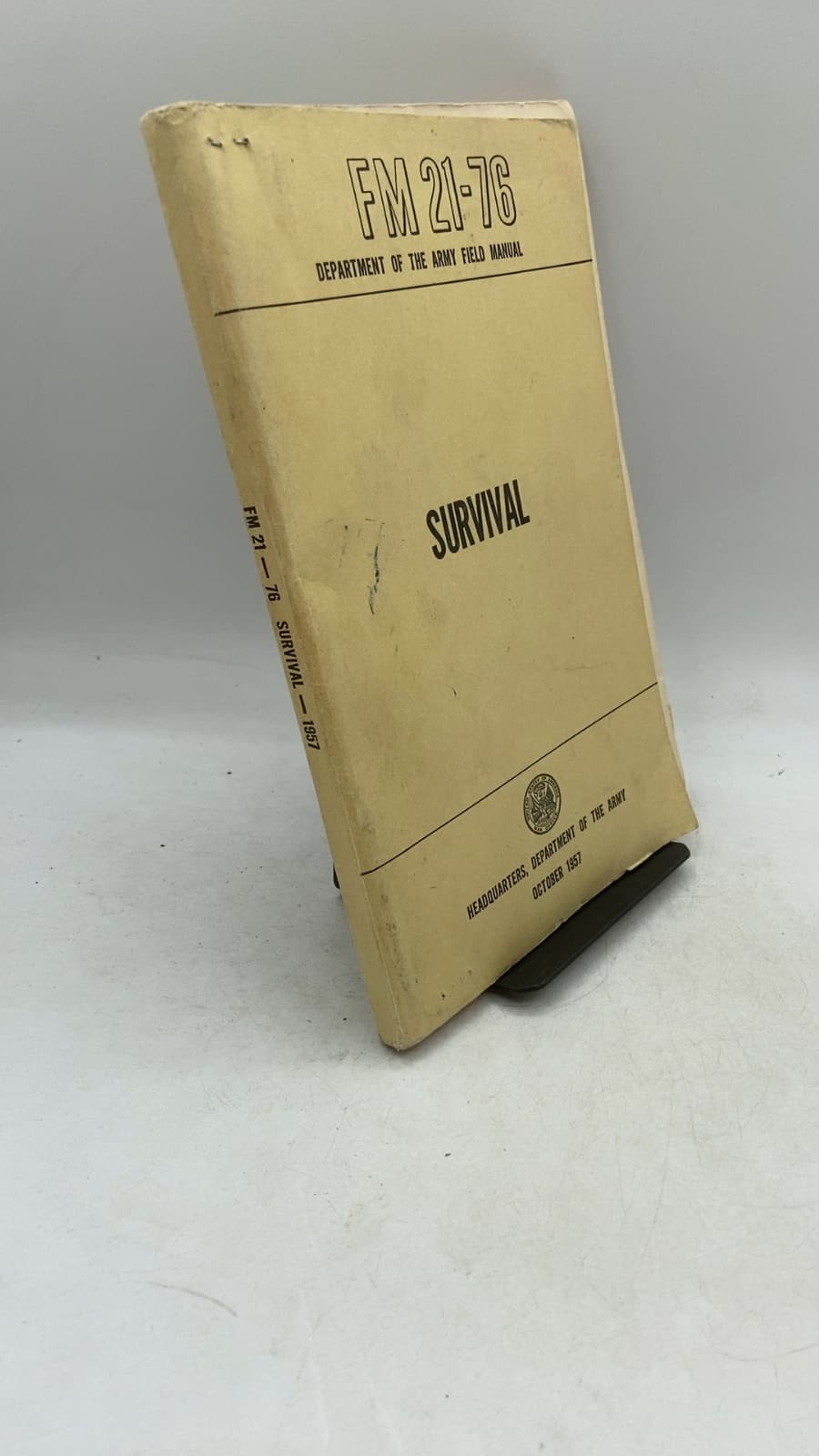 FM 21-76 Survival by Headquarters, Department of the Army - front cover