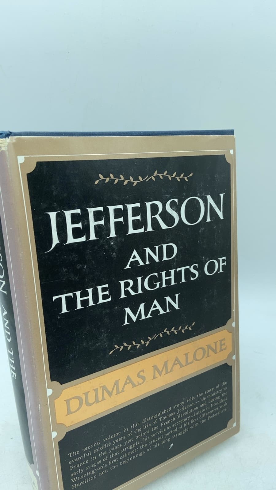 Jefferson and the Rights of Man by Dumas Malone - front cover