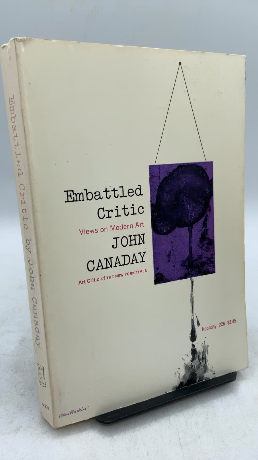 Embattled Critic: Views on Modern Art by John Canaday - front cover