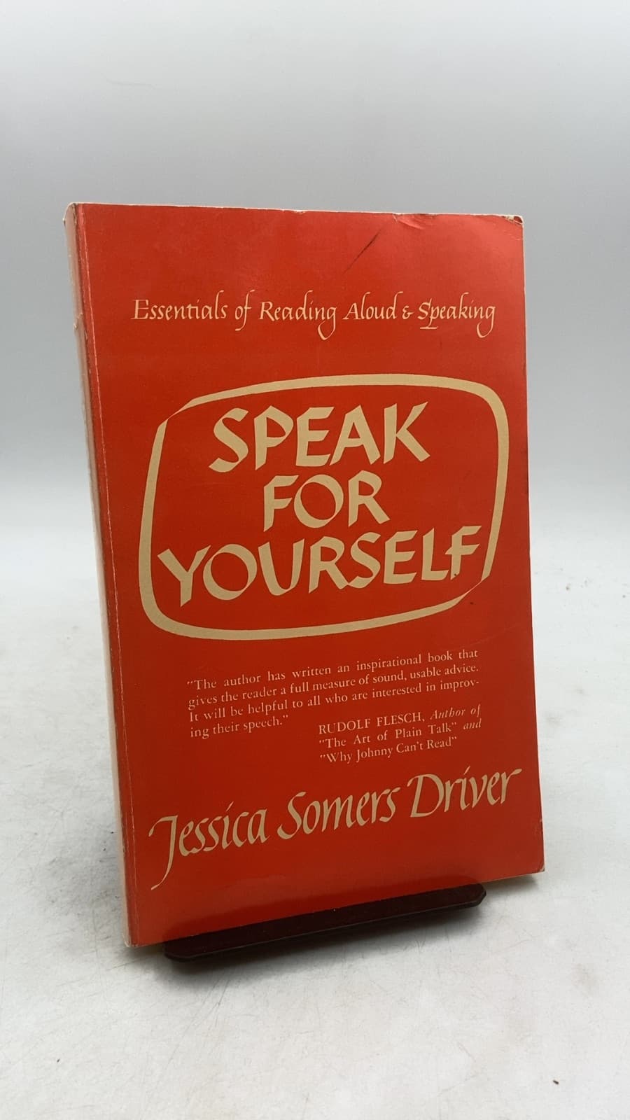 Speak for Yourself: Essentials of Reading Aloud and Speaking by Jessica Somers Driver - front cover