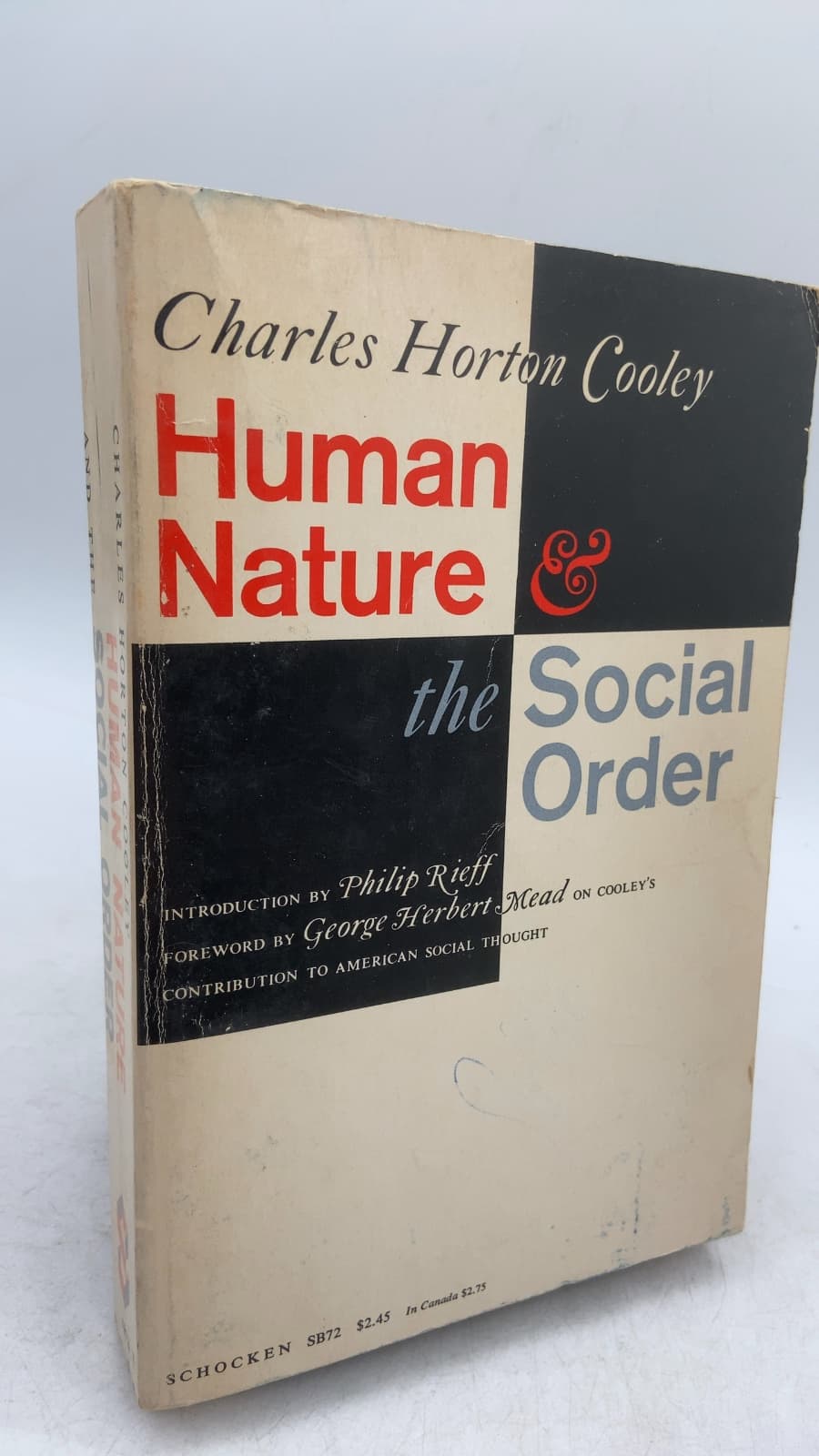 Human Nature and the Social Order by Charles Horton Cooley - front cover