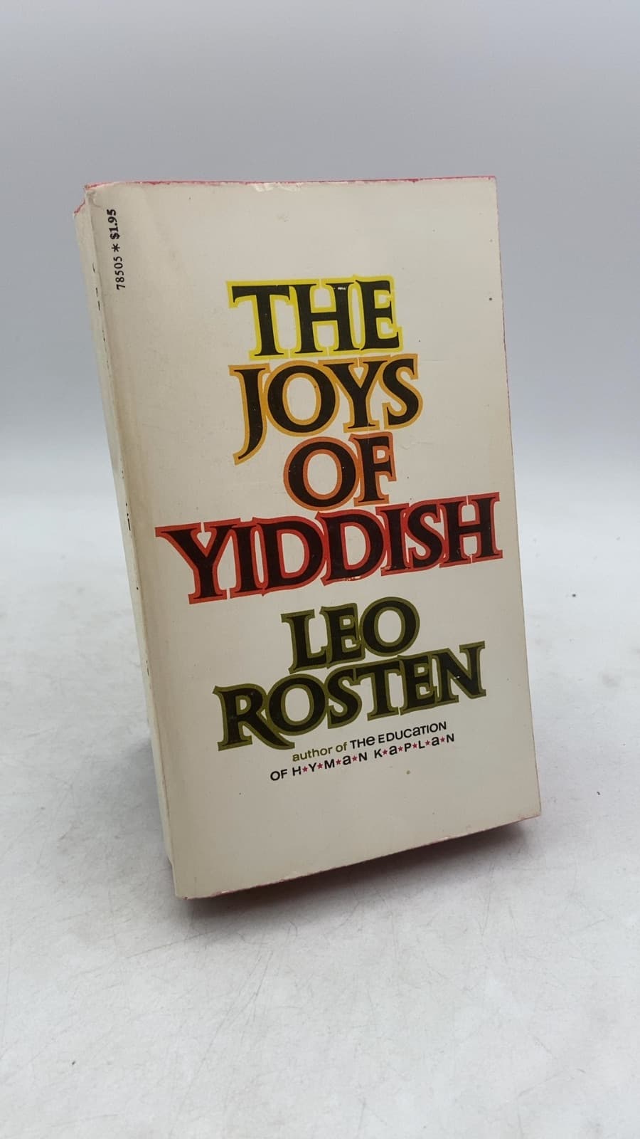 The Joys of Yiddish by Leo Rosten - front cover